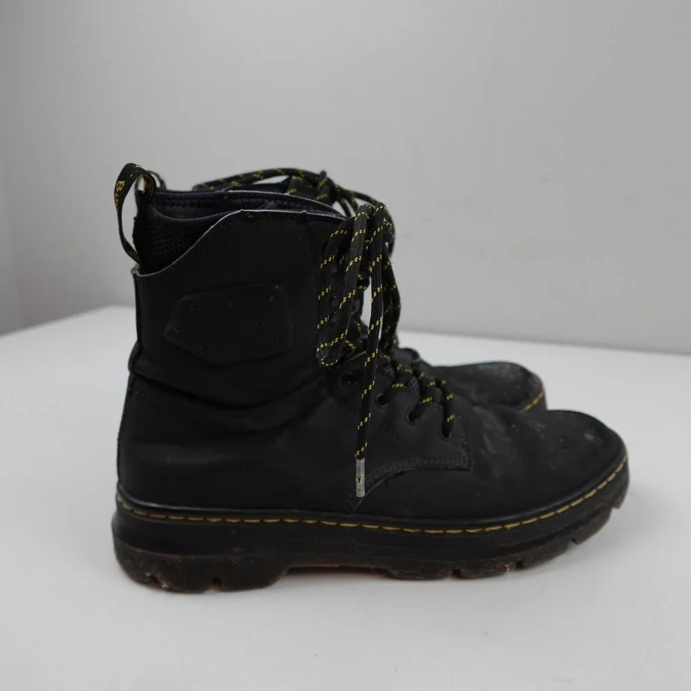Dr. Martens Combs Tech II Boots Mens Size 11 Black Leather Lace Up Workwear
